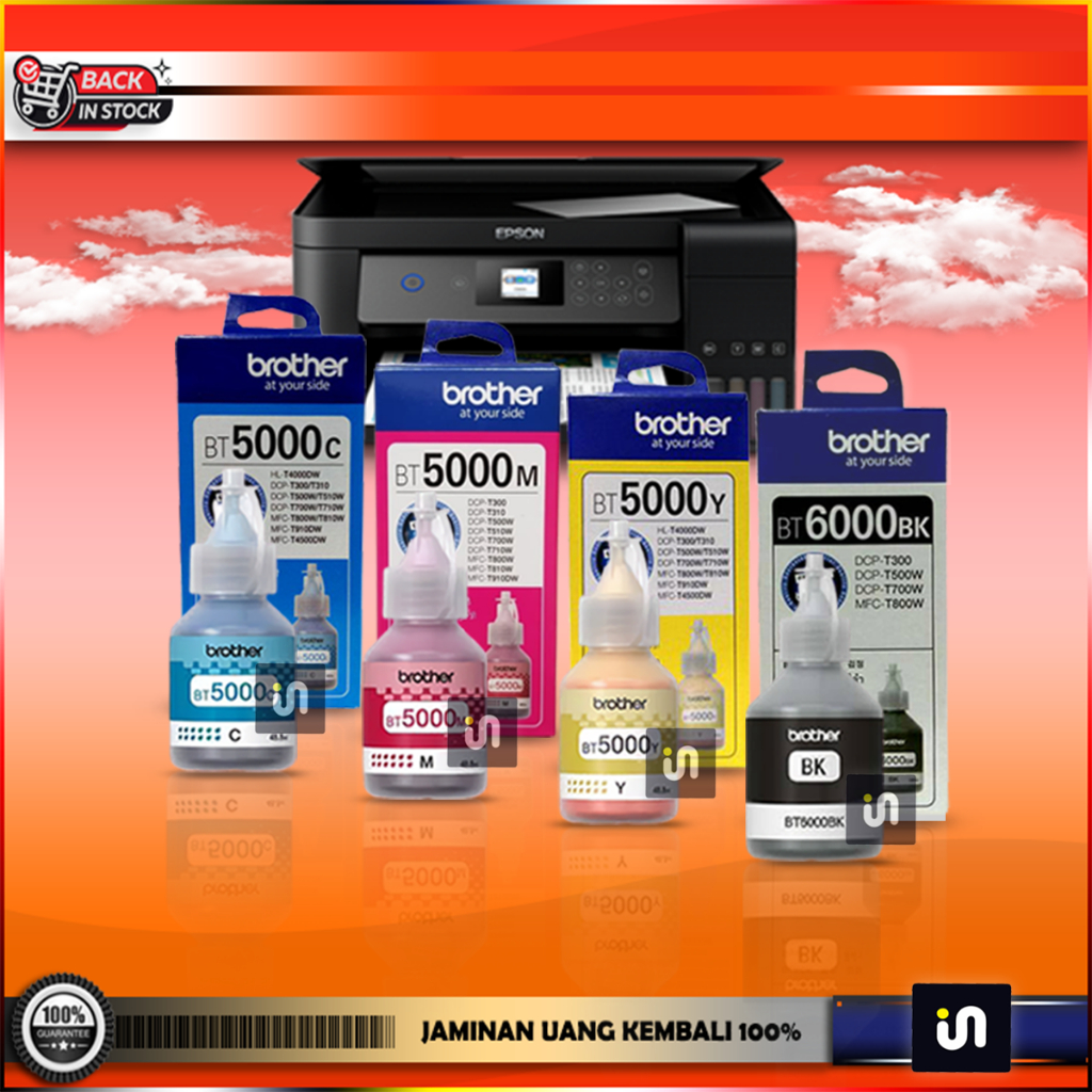 Jual Tinta printer brother bt5000 bt6000 DCP T710W DCP T300 DCP-T310 ...