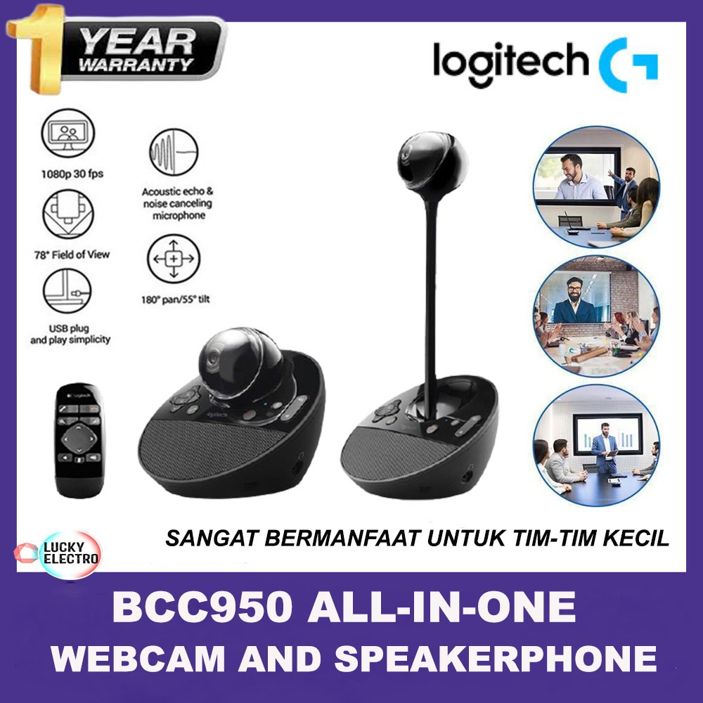Jual Logitech BCC950 All-In-One Webcam dan Speakerphone | Shopee Indonesia