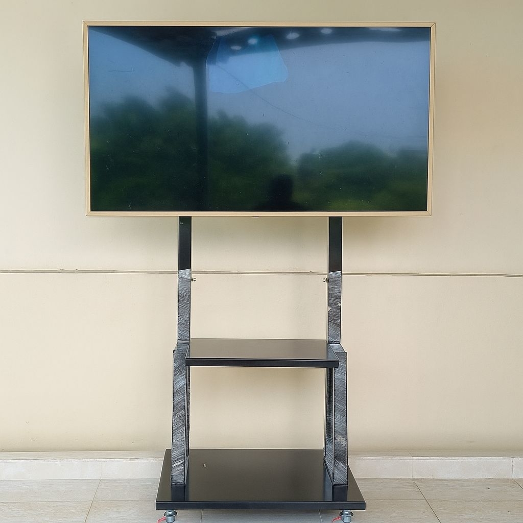 Jual Bracket standing tv led lcd uhd roda dorong 50 - 100 inch | Shopee ...