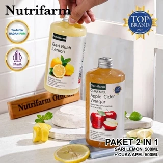 Nutrifarm Cuka Apel Sari Lemon Paket 2 In 1 500ml