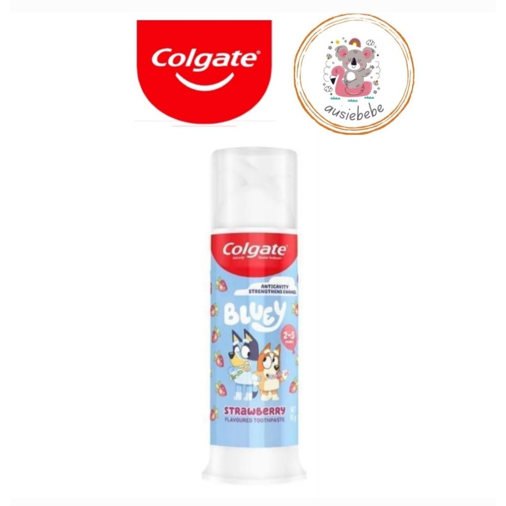 Jual Colgate Toothpaste Kids Strawberry Pump 85g | Shopee Indonesia