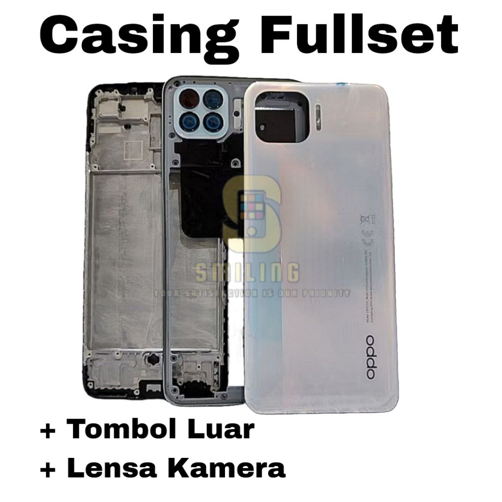 Jual CASING HOUSING FULLSET OPPO RENO 4F / OPPO A93 BACKDOOR + BEZEL ...