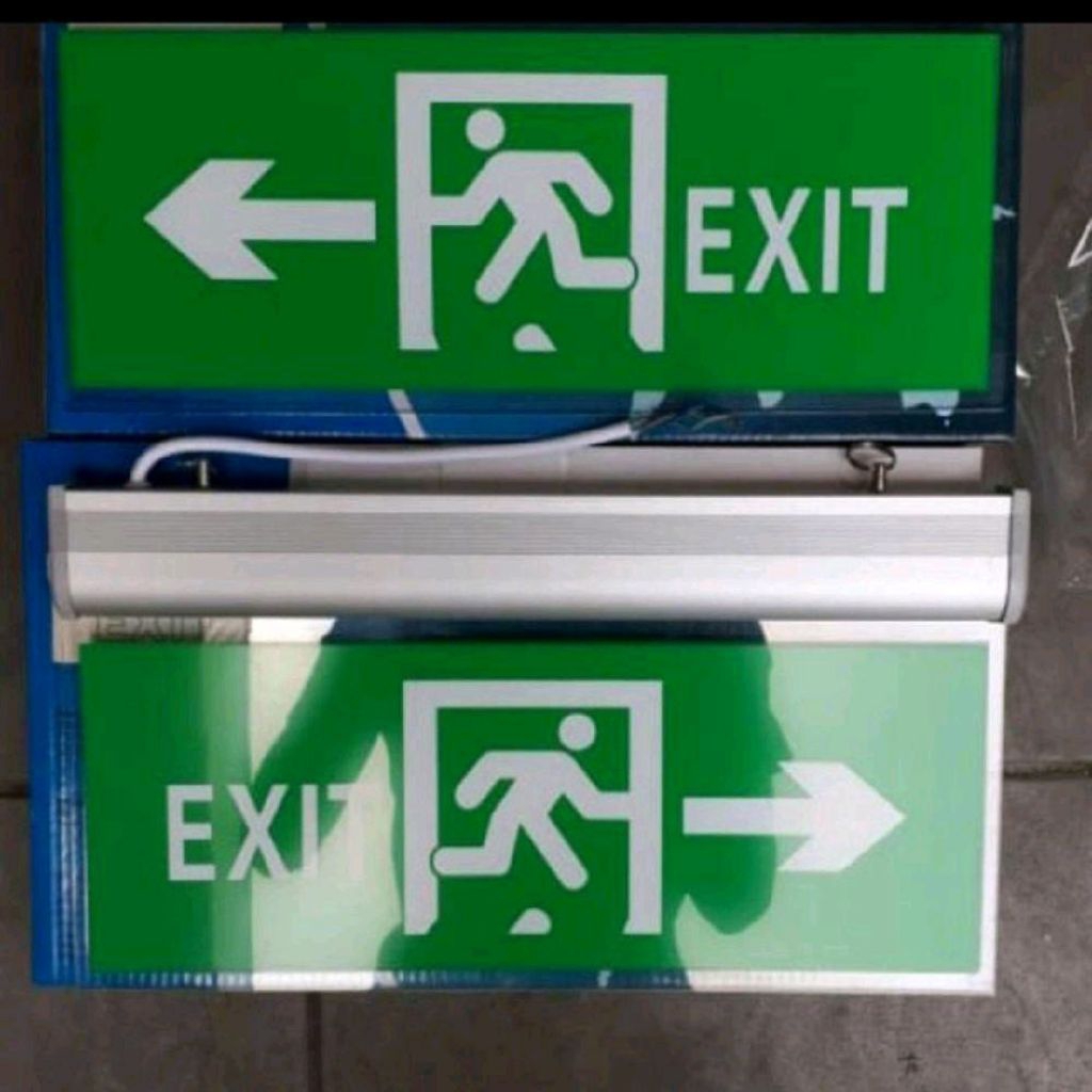 Jual Lampu exit led arcylic / lampu darurat / exit sign / emergency led ...