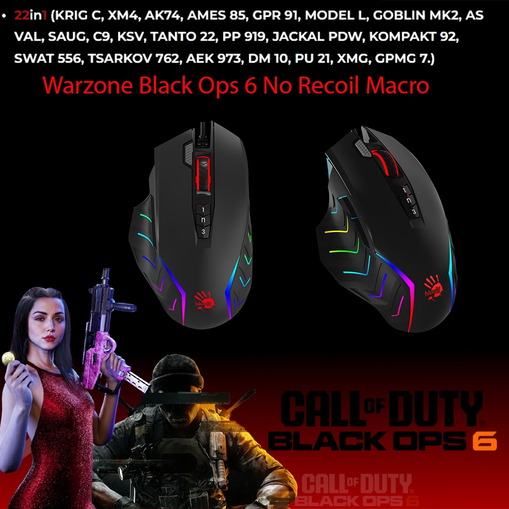 Jual MOUSE BLOODY Macro Warzone Black Ops 6 No Recoil | Shopee Indonesia