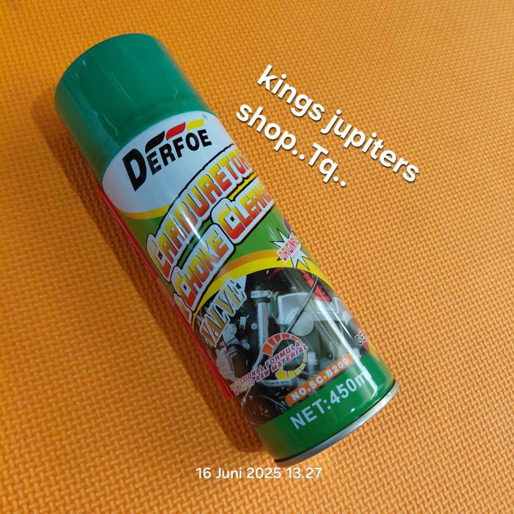 Jual CARBULATOR CLEANER 450ML DERFOE pembersih karbulator mesin ...