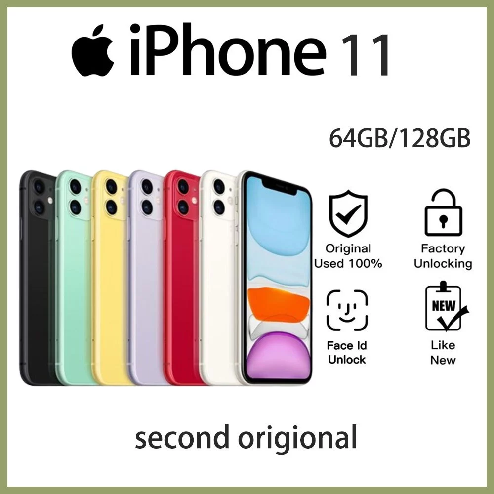APPLE iPhone 11 128GB | 64GB IP11 100% Original Mulus Bergarasi Good Condition No Minus HP 11