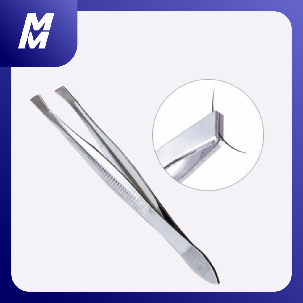 Jual Pinset Stainless Steele Pencabut Bulu Penjepit Rambut 12 pcs ...