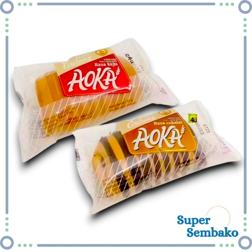 Jual ROTI GULUNG AOKA RASA KEJU COKELAT PREMIUM MURAH MAKASSAR | Shopee ...