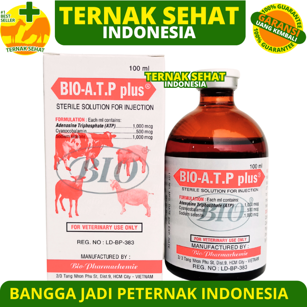 Jual BIO ATP PLUS 100ML - Vitamin Hewan Energi Instan Penguat Otot ...
