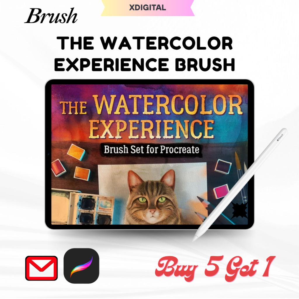 Jual Procreate Brushes - The Watercolor Experience Brush | Shopee Indonesia
