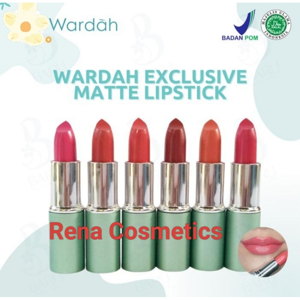 Jual BARU (PROMO) WARDAH EXCLUSIVE MATTE & MOIST LIPSTIK. ORIGINAL/BPOM