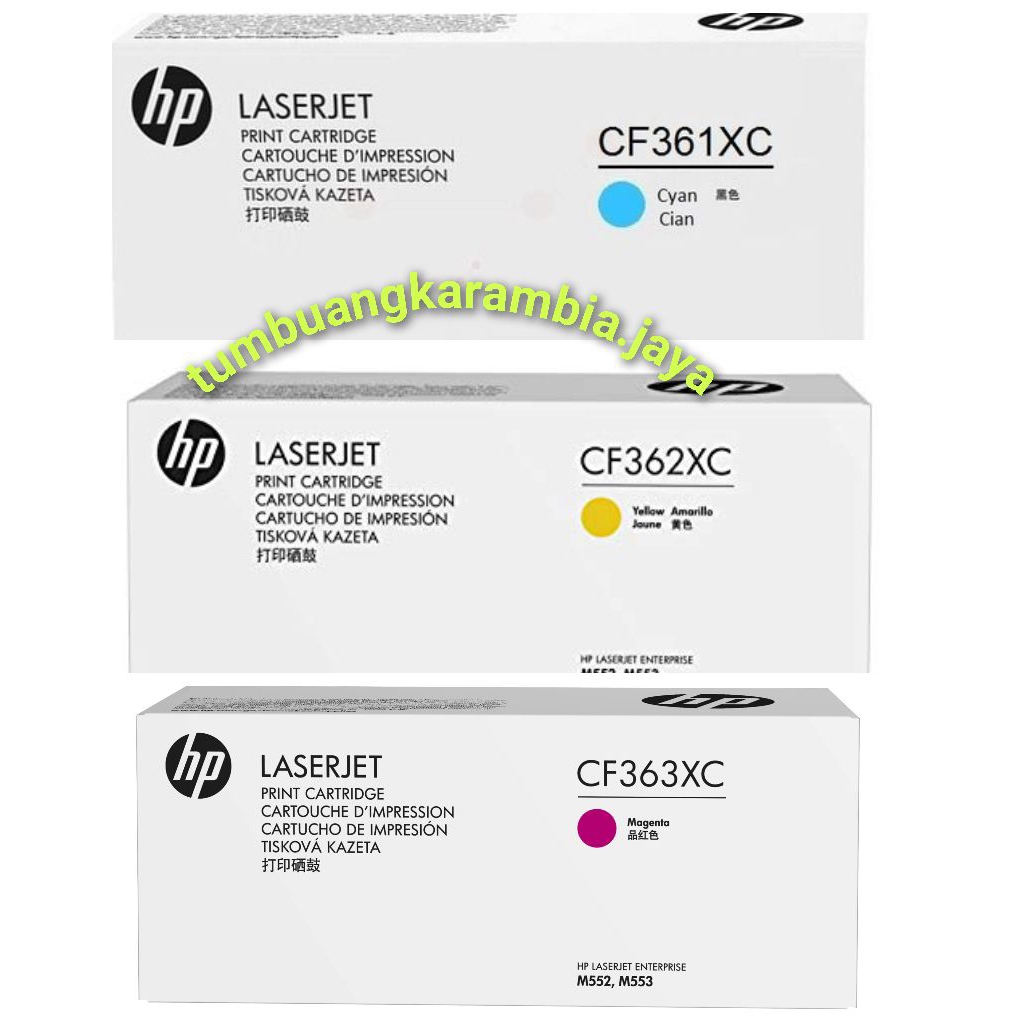 Jual Toner Cartridge laserjet HP CF361XC-CF363XC color original ...