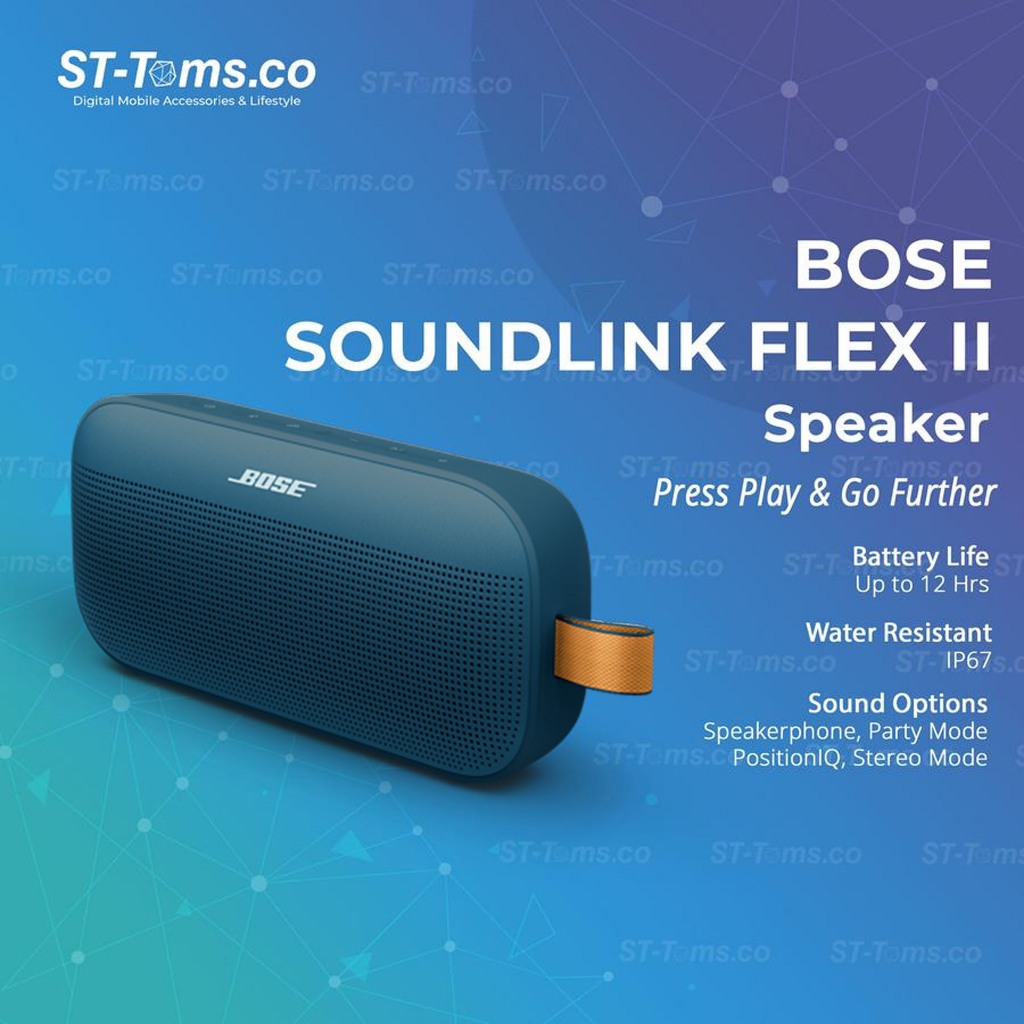 Bose SoundLink Flex Flex II 2nd gen Bluetooth Portable Speaker for  Outdoor Travel