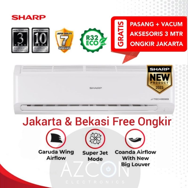 Jual +PASANG AC Sharp Inverter 1 PK AH-X10BEY NEW | Shopee Indonesia