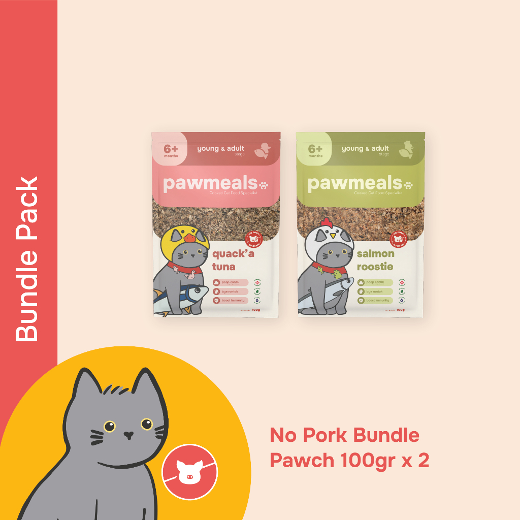 Jual Pawmeals Cat Bundle Pack - Pork Free | Shopee Indonesia