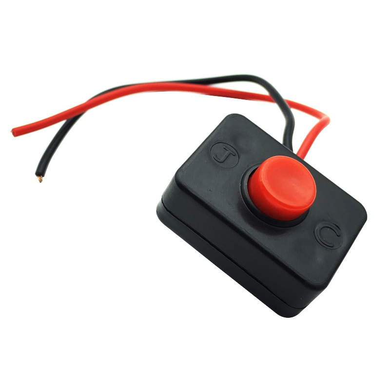 Jual Switch Saklar Bulat Kotak Merah Hitan Switch On OFF Mobil Tombol ...