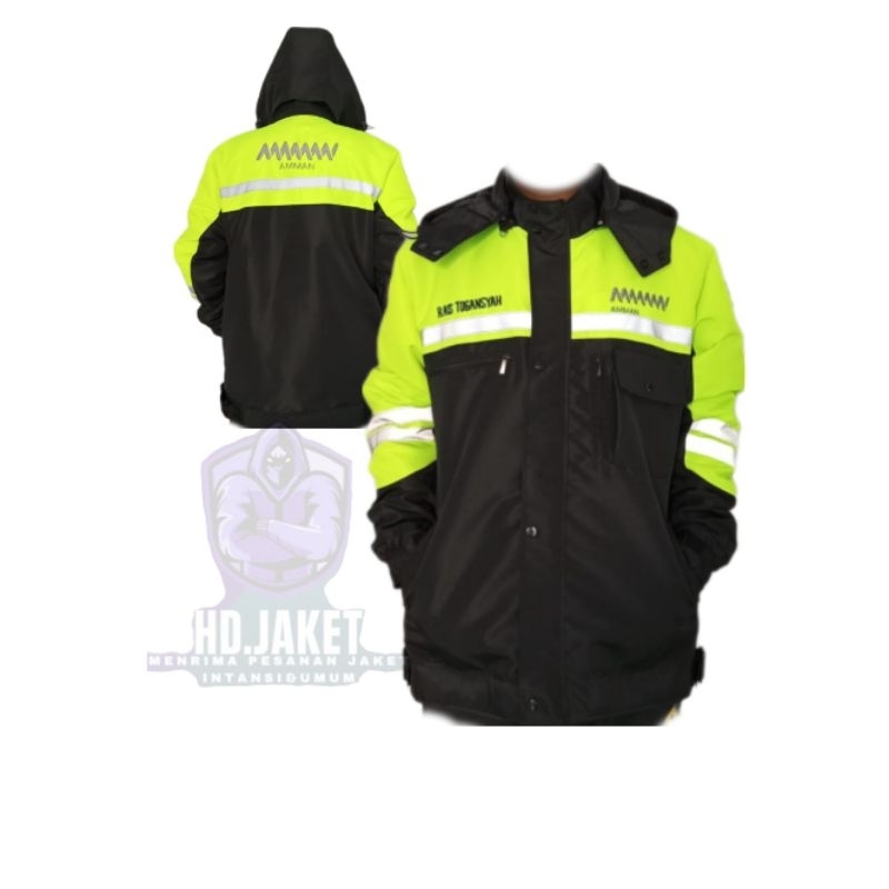 Jual jaket safety jaket amman jaket tambang jaket k3 jaket | Shopee ...
