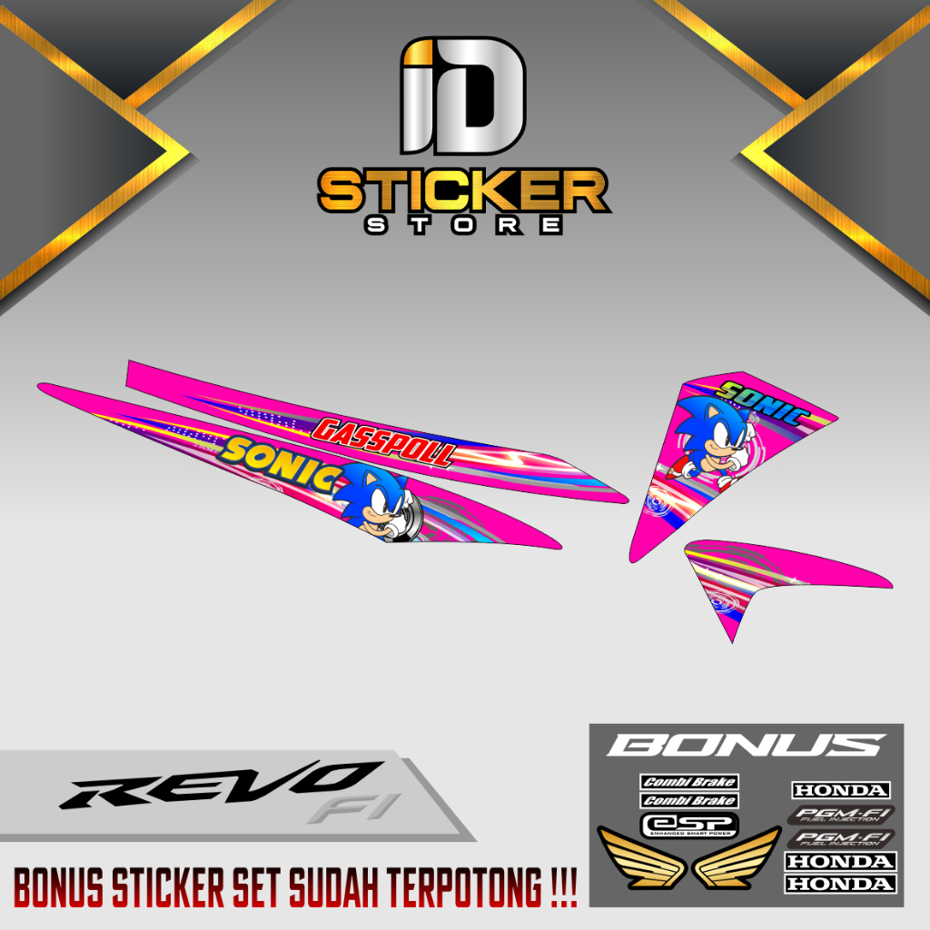 Jual STRIPING REVO FI STIKER HONDA FI FUEL INJECTION STICKER SONIC ...
