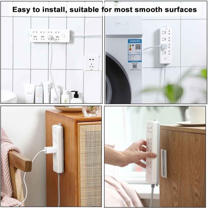 Jual Holder Terminal Stop Kontak Self Adhesive Wall Hook Organizer ...