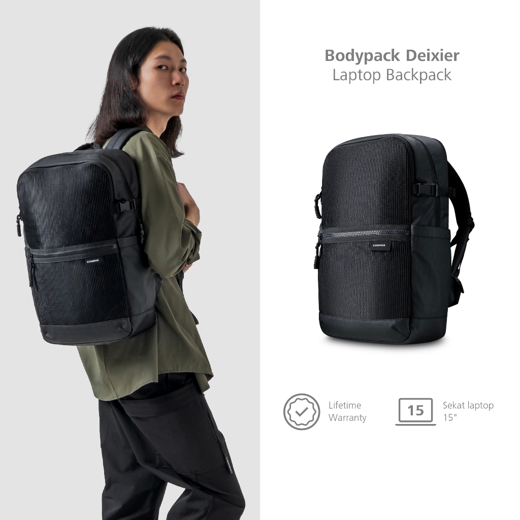 Jual Bodypack Deixier Laptop Backpack 15 Inch Tas Ransel Kerja Kuliah ...