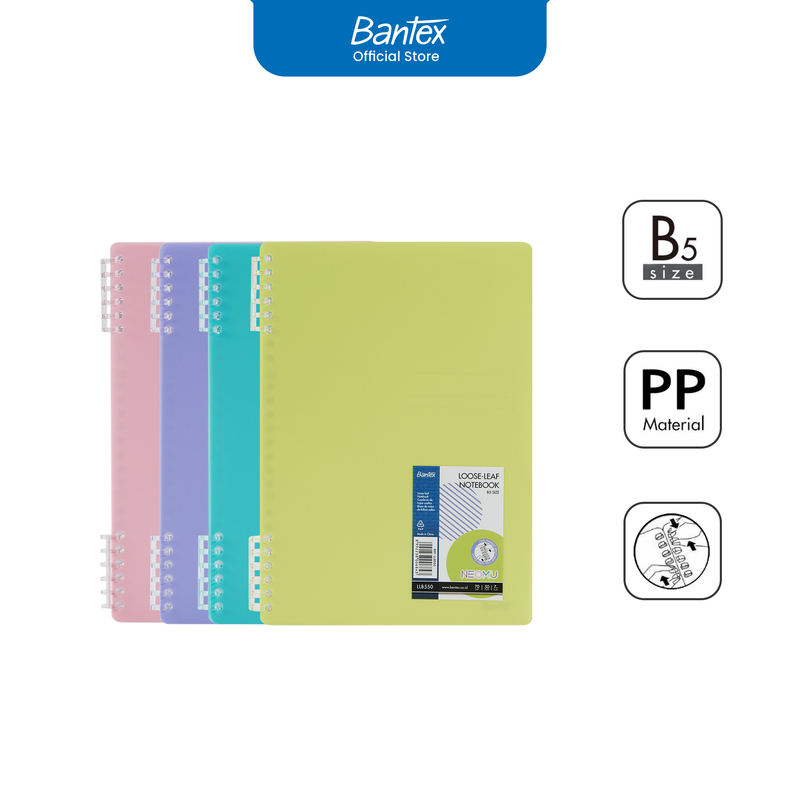 Jual Bantex Buku Catatan B5 Loose-Leaf Binder Klip Adjustable Bahan PP ...