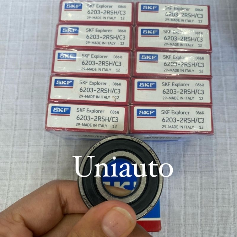 Cuscinetto Skf 6203-2rs/c3 Cuscinetto A Sfere SKF 6203-2RS C3 - Doppia Tenuta, 17x40x12 Mm, Made In Italy Cuscinetto A Sfere Italiano - Foto 9