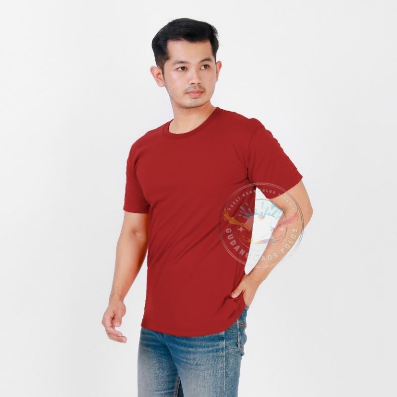 Jual T-shirt baju distro kaos polos cotton combed 30s pria dan wanita ...