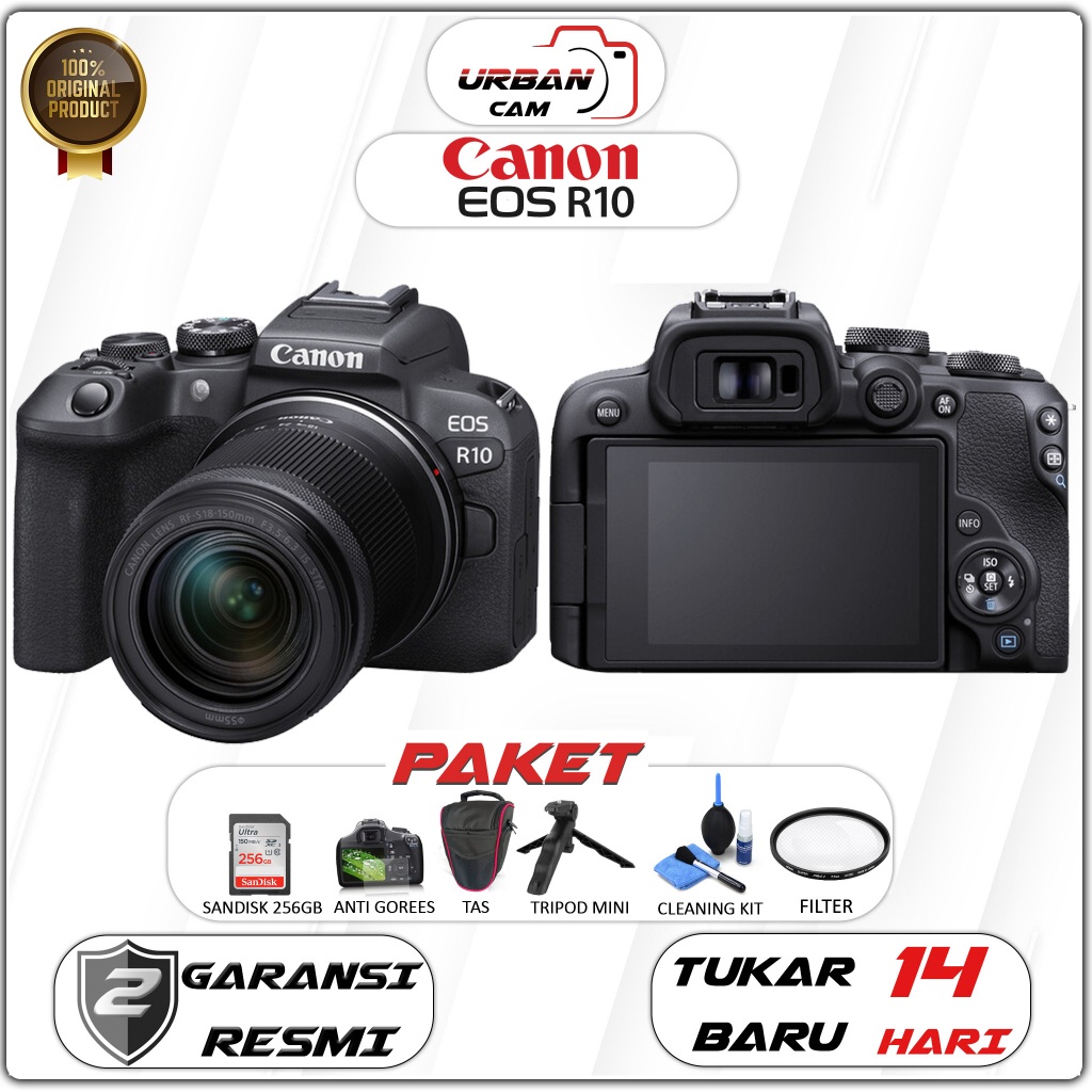 Jual Canon EOS R10 KIT RF-S 18-45mm IS STM Resmi / Canon EOS R 10 ...