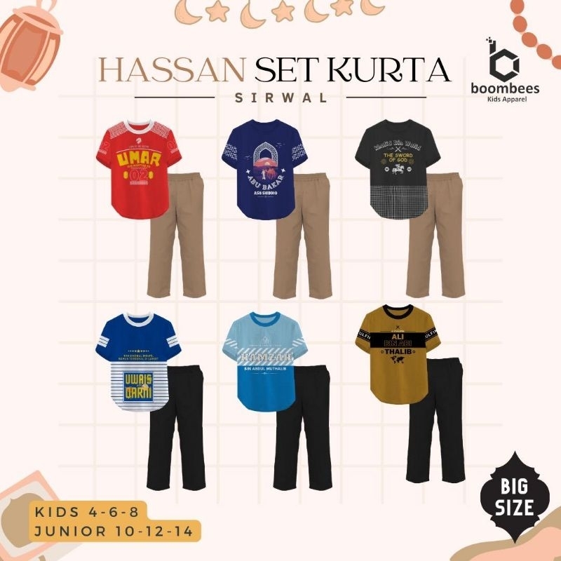Jual HASSAN SET KURTA SIZE 4-14TAHUN | Shopee Indonesia
