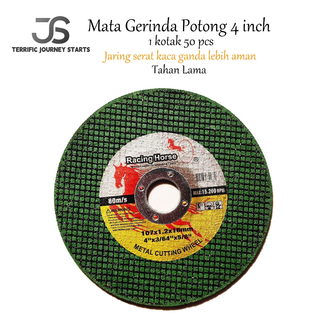 Jual Mata gerinda 4 inch 1box 50pcs mata gerinda potong besi batu ...