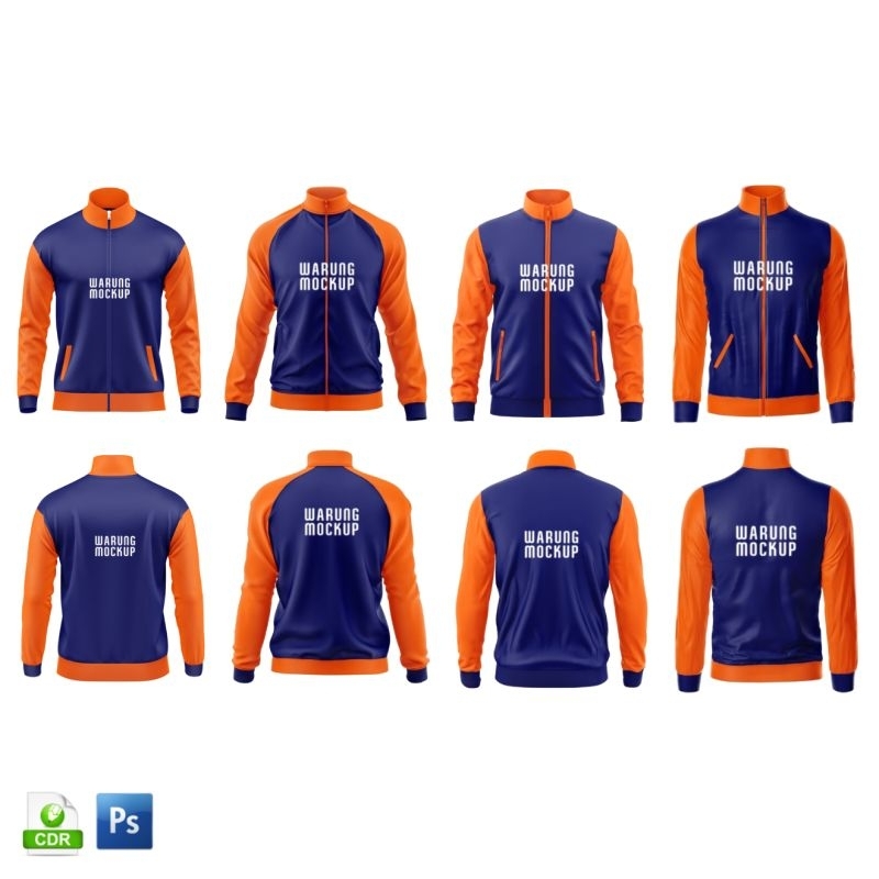 Jual MOCKUP JACKET TRACKTOP - TIFF / PSD / CORELDRAW - SMART EDITABLE ...