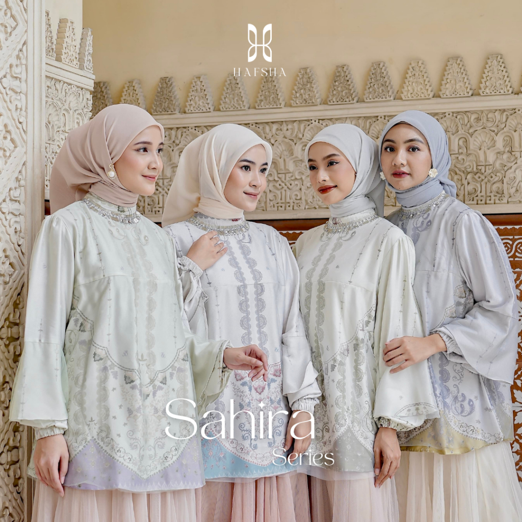 Jual HAFSHA - Sahira Series (Blouse Printing Motif) Baju Muslim ...