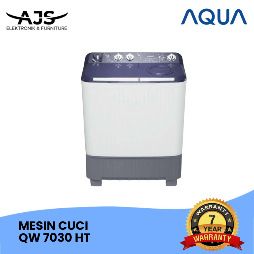 Jual Mesin Cuci 2 Tabung AQUA AQW 7030 HT Hijab Series