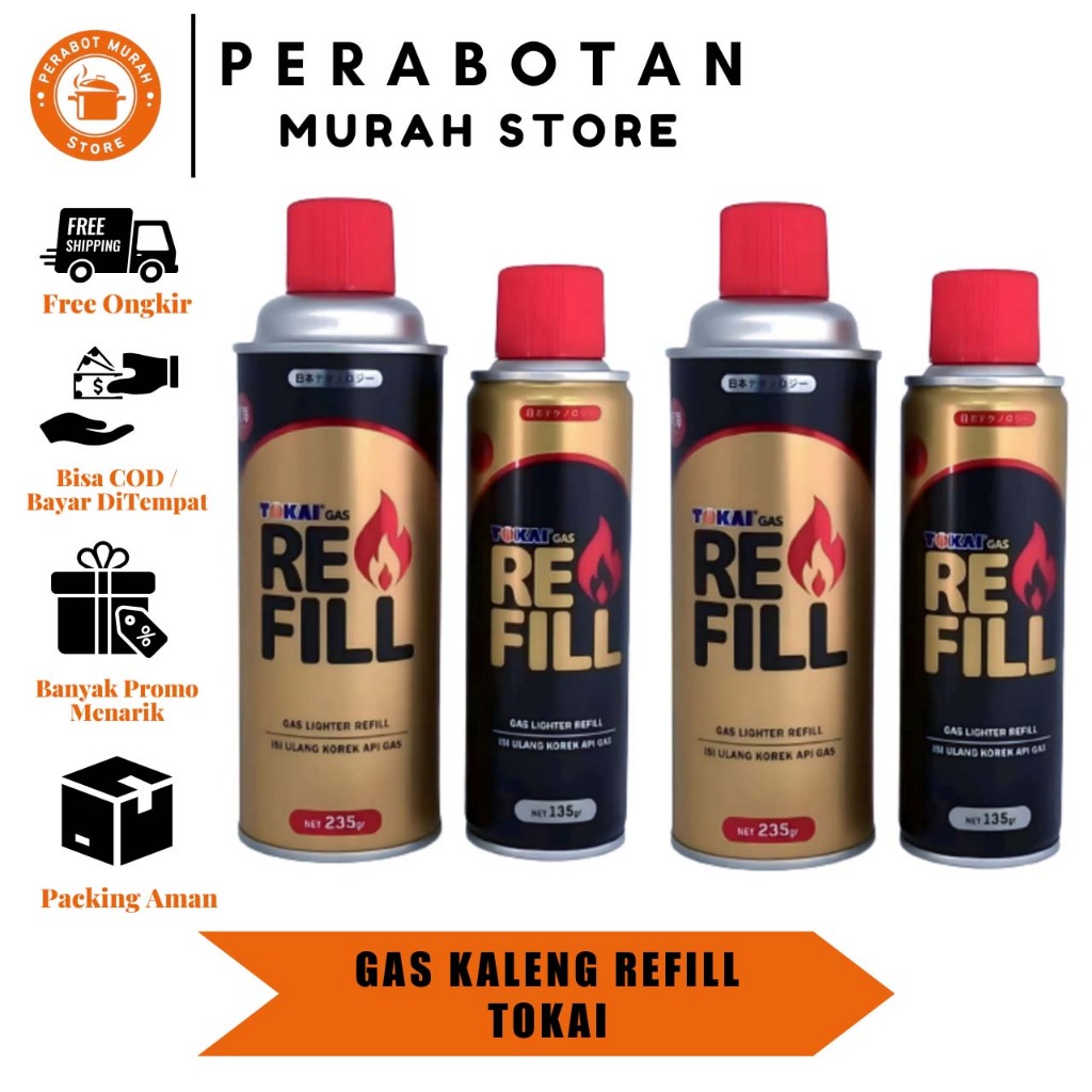 Jual PM - TOKAI Refill Isi Ulang Korek Api Gas Tabung 235GR ORI ...