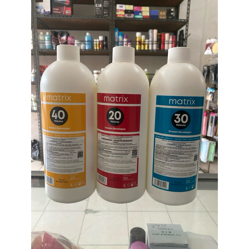 Jual Oxidant Cream Developer Matrix 1000ml | Shopee Indonesia