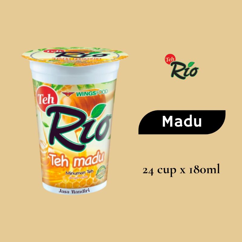 TEH RIO MADU CUP 24X180 ML