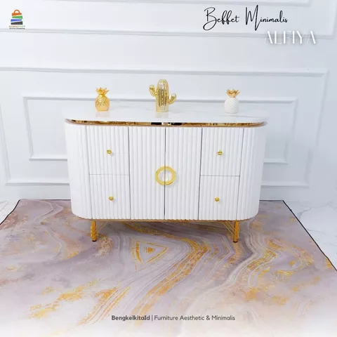 Meja Buffet Credenza Minimalis Alfia | Buffet TV IBufet TV Aesthetic