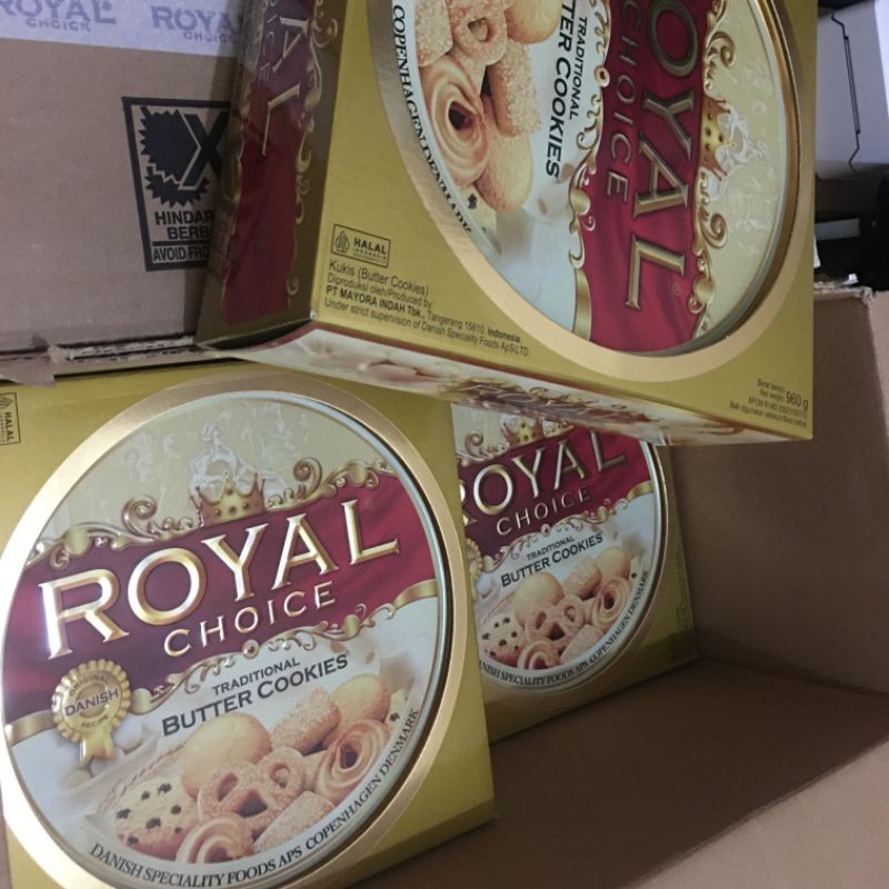 Jual Biskuit Royal Choice Butter Cookies Kaleng 240gr, 480gr, 960gr ...