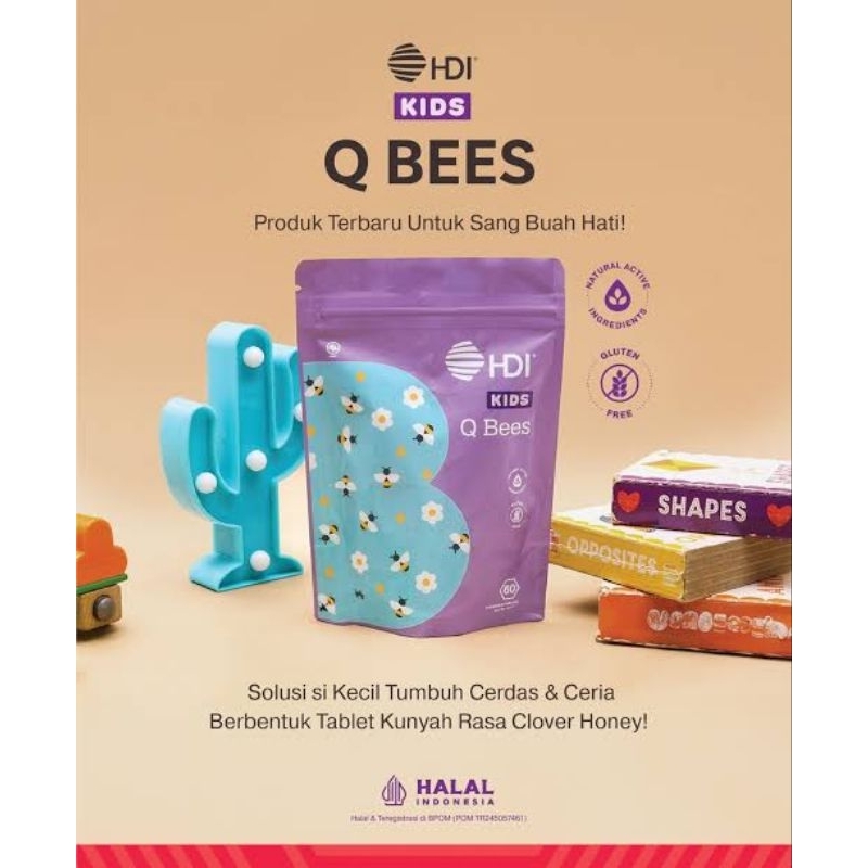 Jual Kids Q Bees Chewable isi 60 / Multivitamin lengkap untuk anak ...