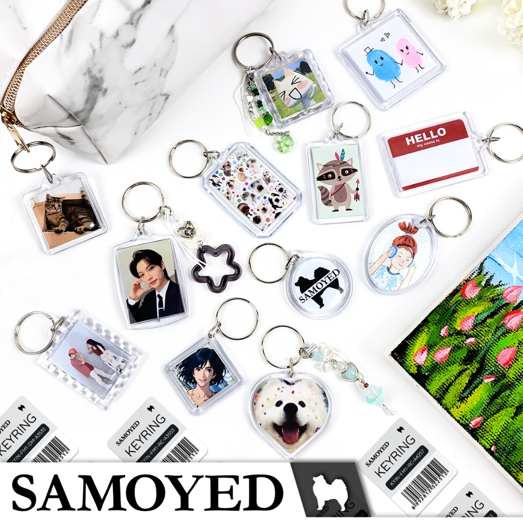 Jual SAMOYED KYIN-FM1 Gantungan Kunci / Ganci Akrilik Transparan ...