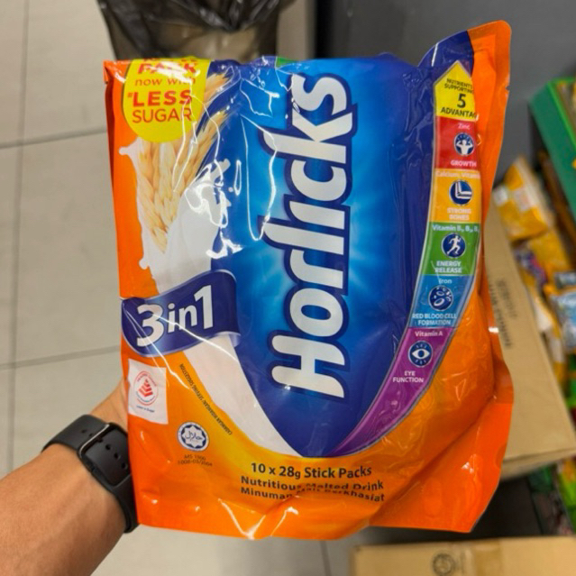 Jual horlicks 3in1 / horlicks low fat isi 10 packs 280gr / horlicks ...