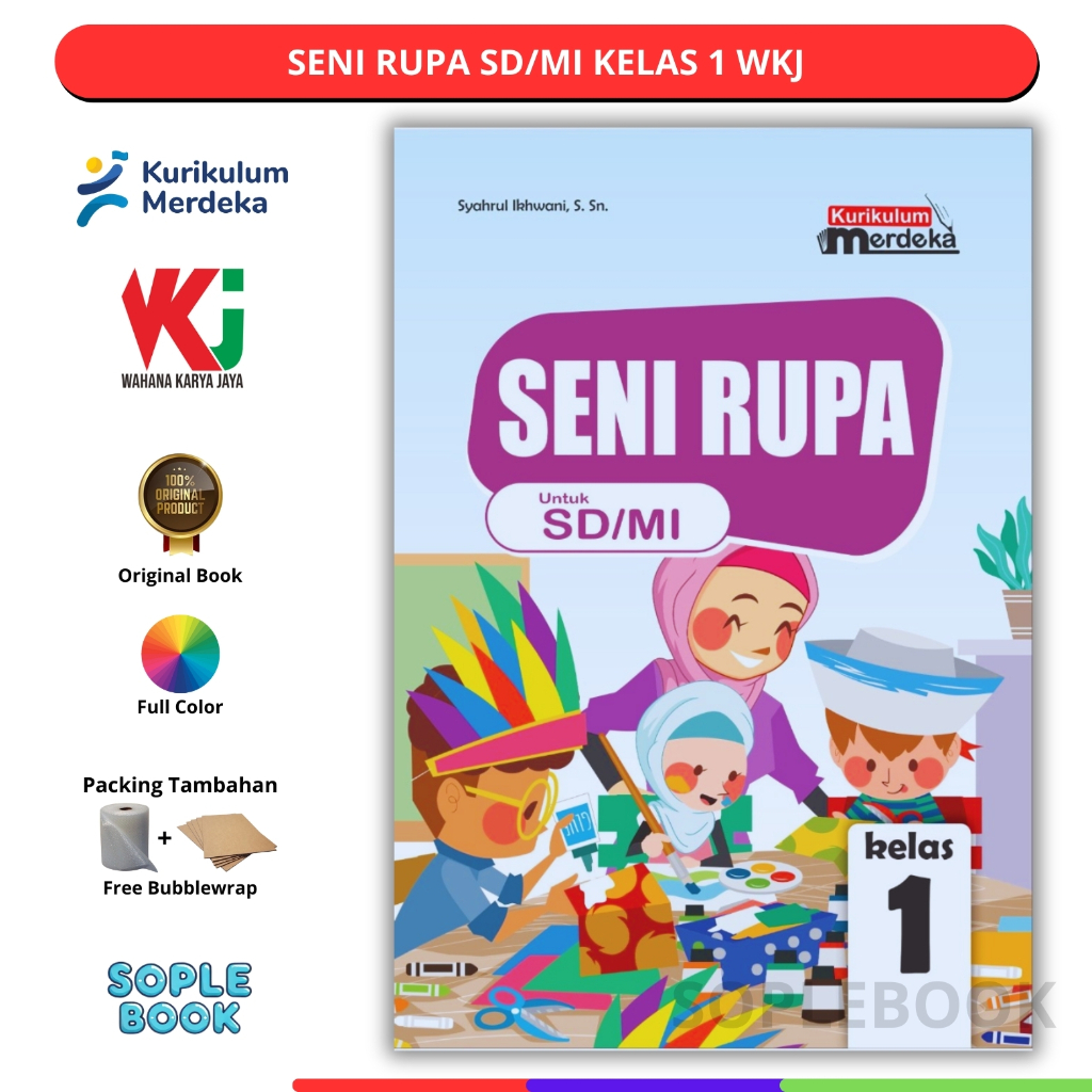 Jual Buku Seni Rupa SD/MI Kelas 1 Kurikulum Merdeka Wahana Karya Jaya ...