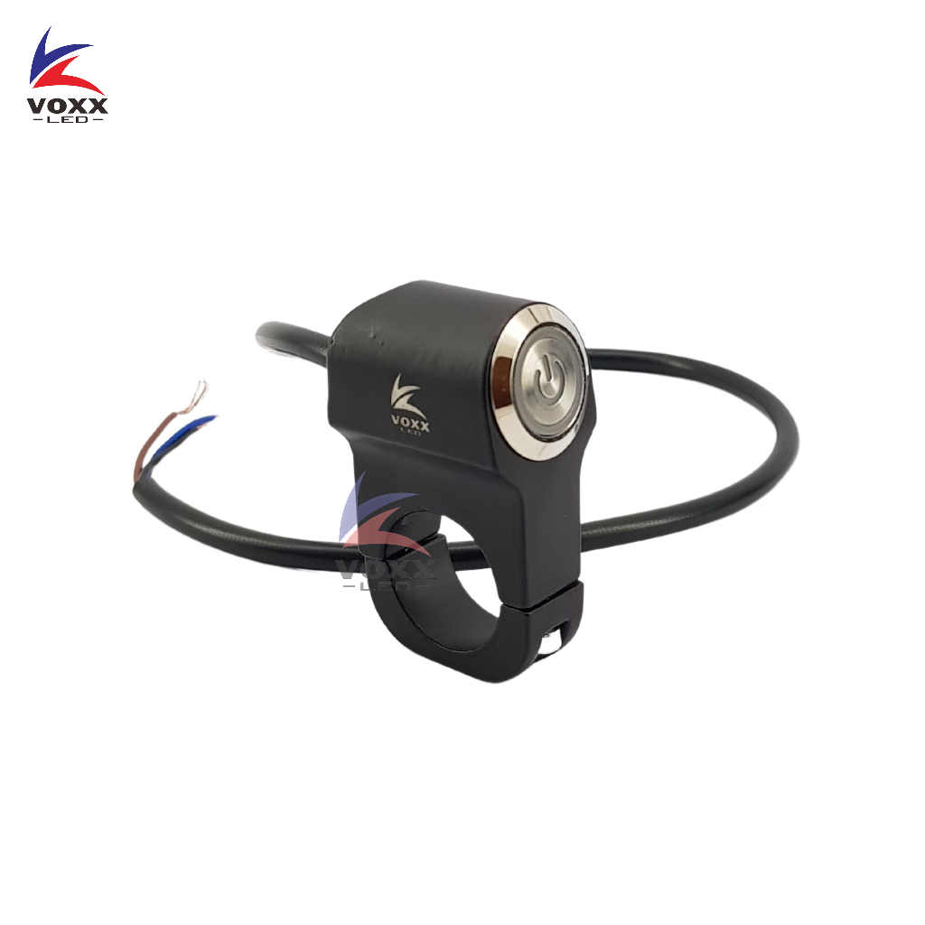 Jual VOXX LED Tombol On Off Saklar LED Stainless Stang Motor Push ...