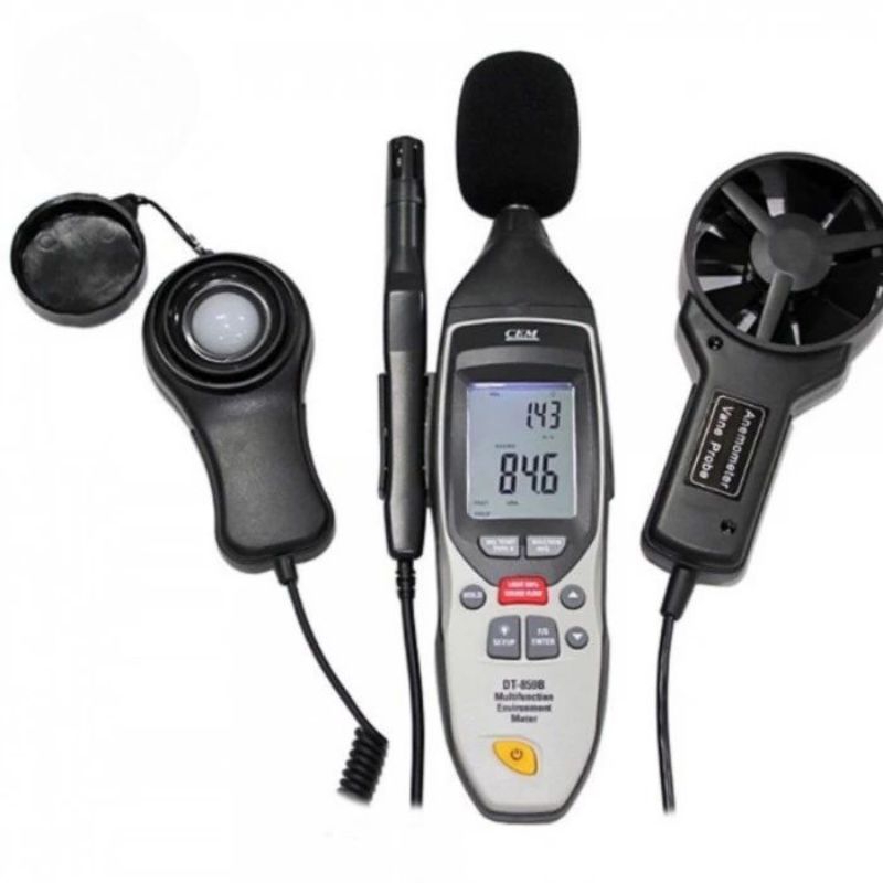 Jual Environment Meter CEM DT-859B Sound Lux Anemometer Humidity DT859B ...