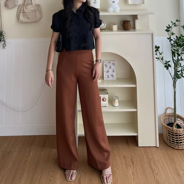 So Ra Celana Kulot Panjang Wanita Highwaist Long Cullote XXL