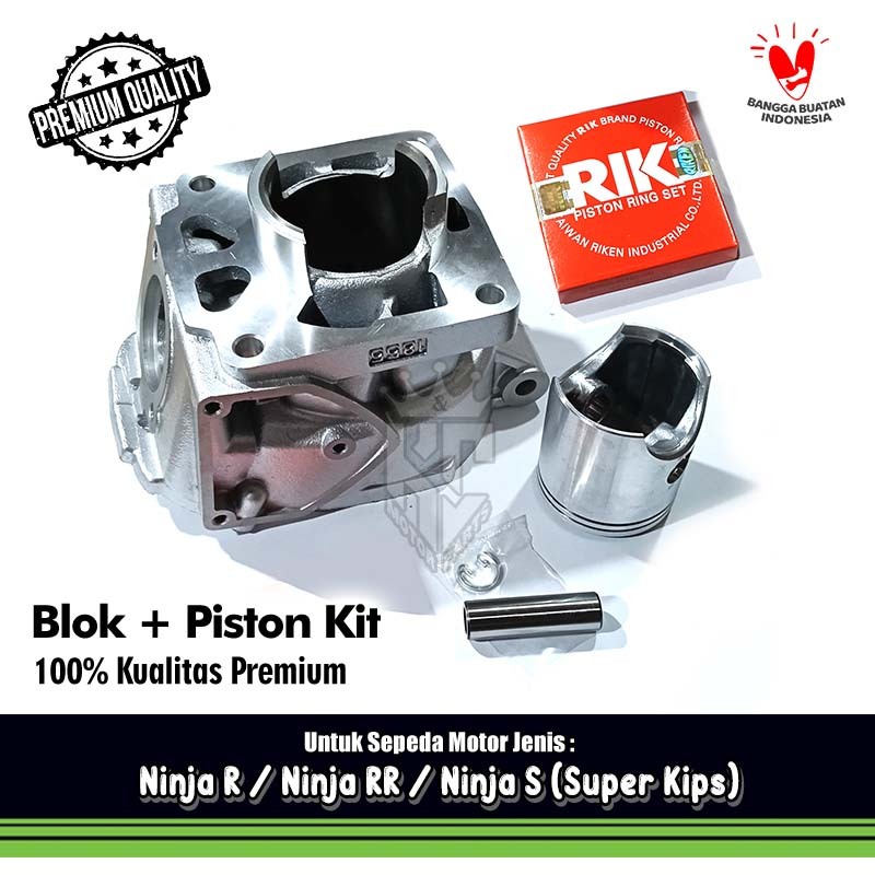 Jual Blok Seher Cylinder Komplit Kit Kawasaki Ninja R RR SS Super Kips ...