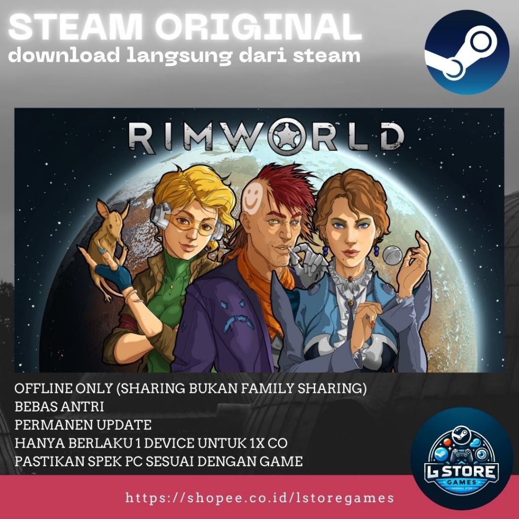 Jual RIMWORLD MAC & Game PC Sharing Original Offline | Shopee Indonesia