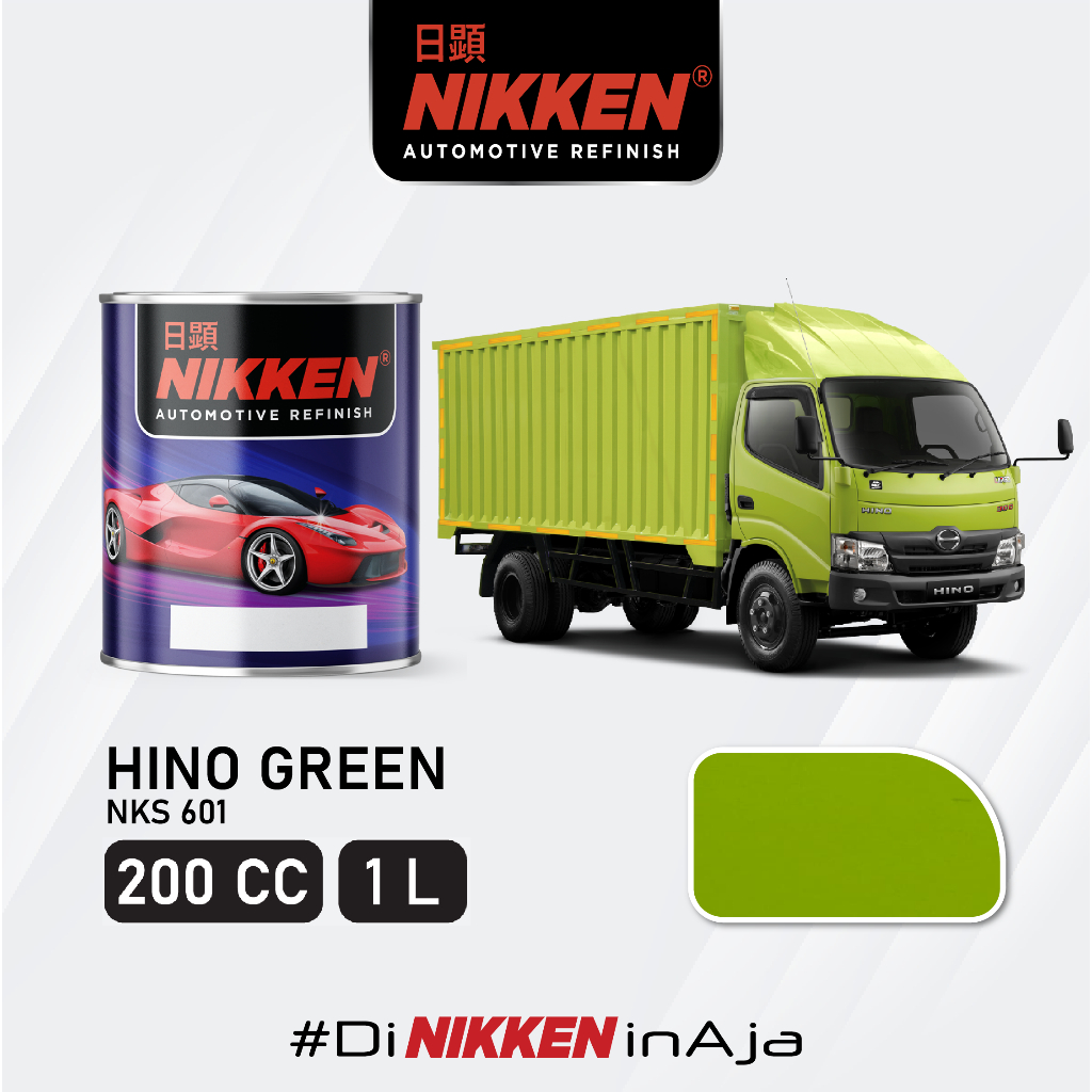 Jual NIKKEN NKS 601 Hino Green - NC Solid Color Cat Duco Mobil Kayu ...