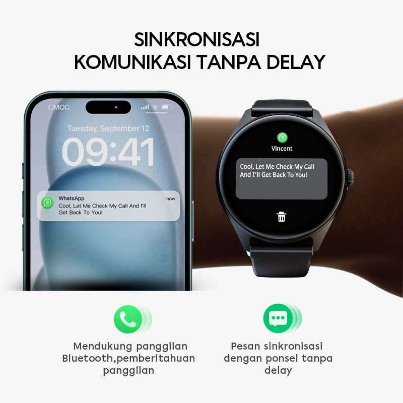 Jual BestPromo Vivan Smart Watch Vwy27 Amoled 100+ Sports Mode ...