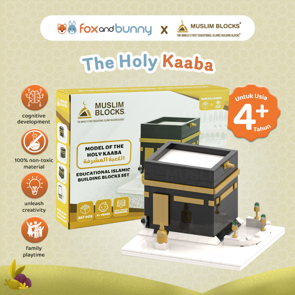 Jual Foxandbunny x Muslim Blocks - The Holy Kaaba Block Set | Mainan ...